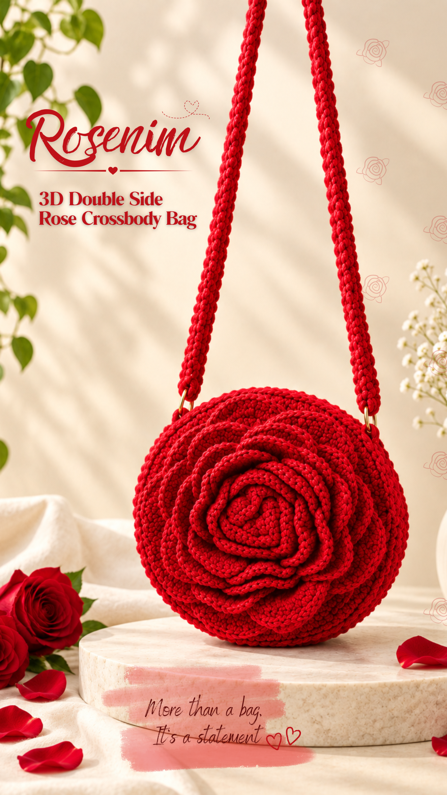 Rosenim 3D Rose bag