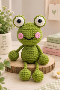 crongy frog Crochet plush toy