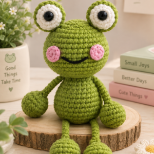 crongy frog Crochet plush toy