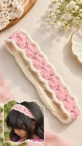 Petal Blush Crochet headBand