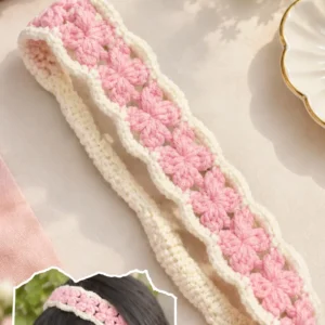 Petal Blush Crochet headBand