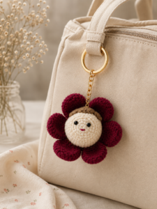 happy flower Keychain